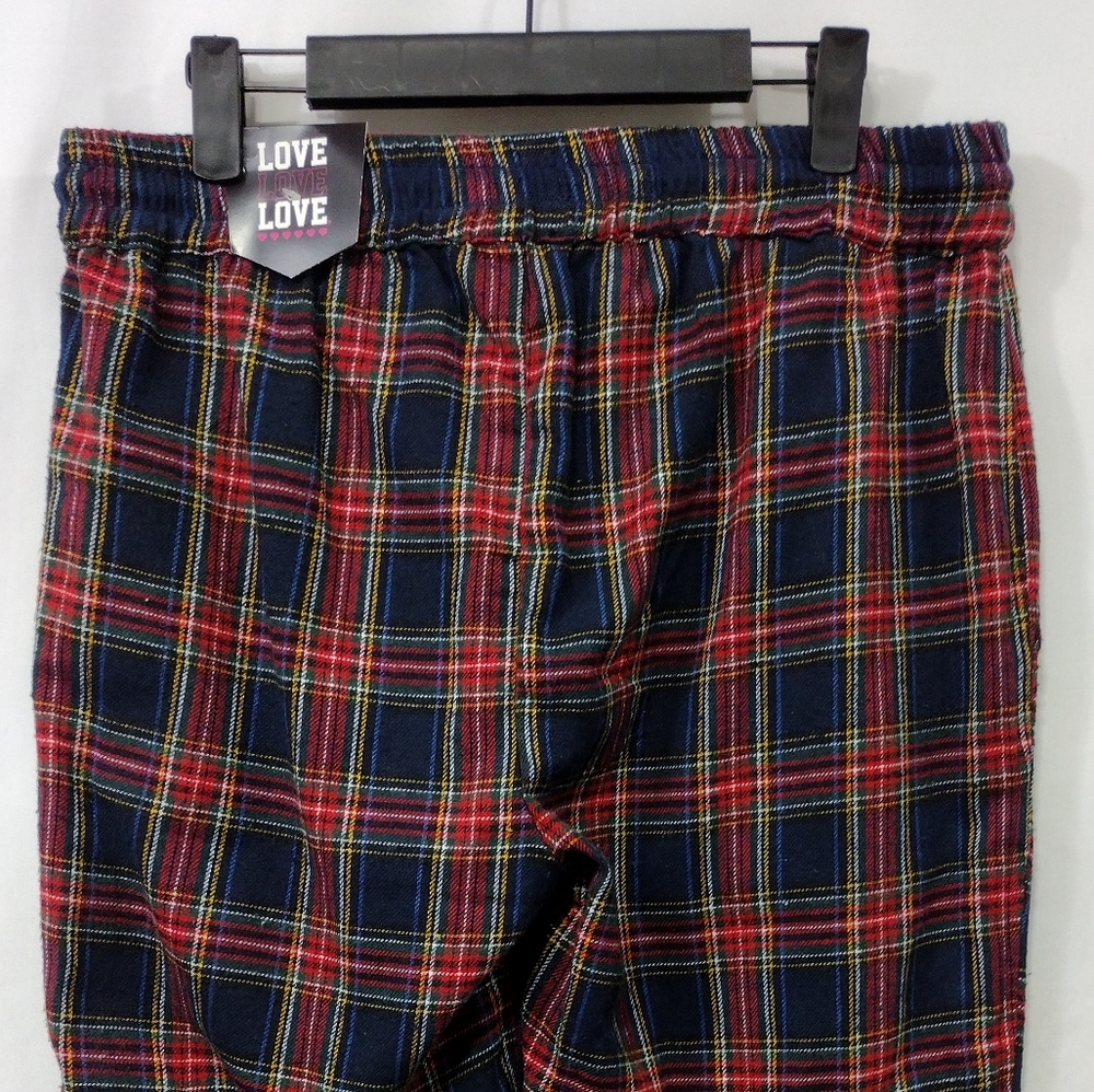NWT Love Love Love Plaid Cargo Pants Women's L Multicolor Boho Retro Holiday Y2K - Picture 6 of 10